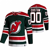 New Jersey Devils Customized Green Adidas 2020-21 Reverse Retro Alternate Jersey,baseball caps,new era cap wholesale,wholesale hats